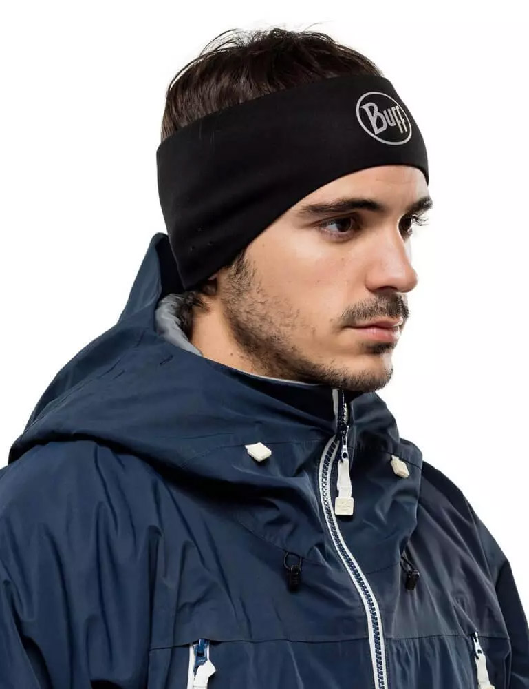 BUFF Повязка WINDPROOF HEADBAND Grey Logo Артикул: 111228.00