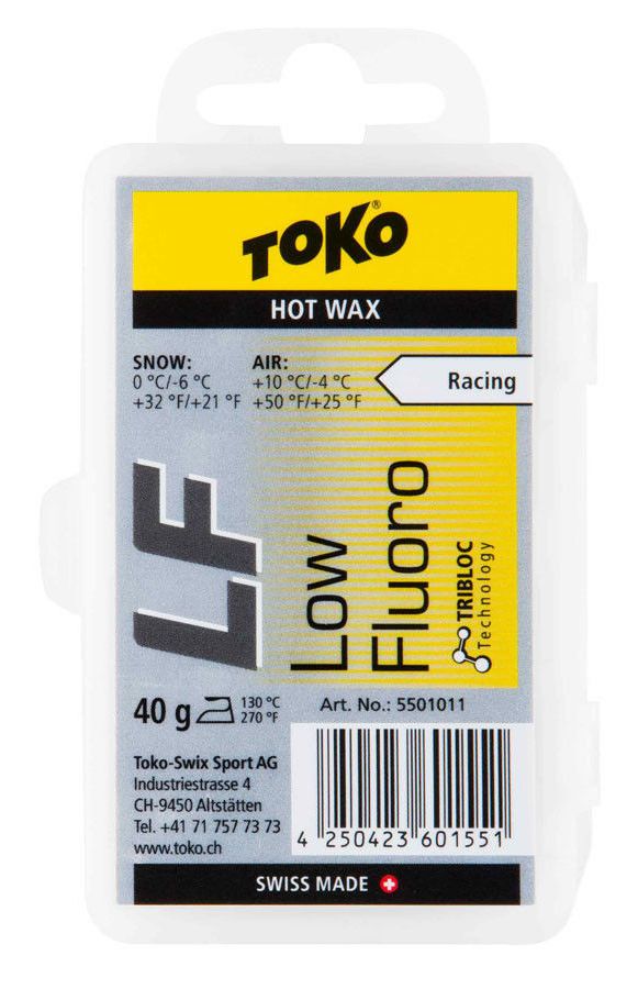 TOKO Парафин TOKO LF TRIBLOC RACING HOT WAX YELLOW, 40 г Артикул: 5501011