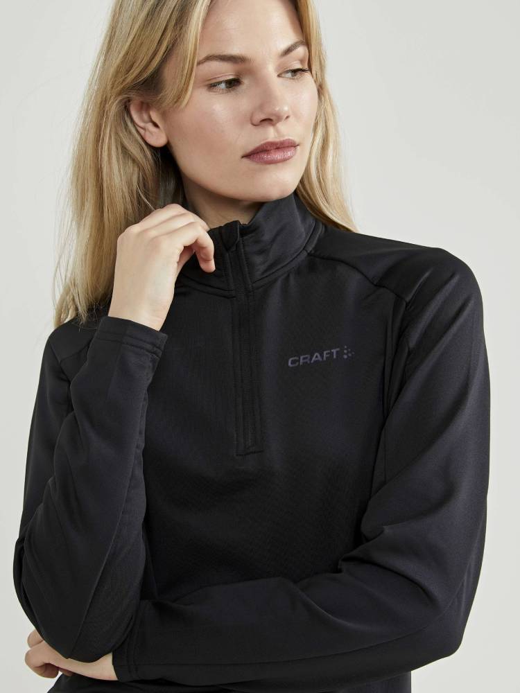 CRAFT Футболка беговая CORE GAIN 1/2 ZIP женская Артикул: 1909497