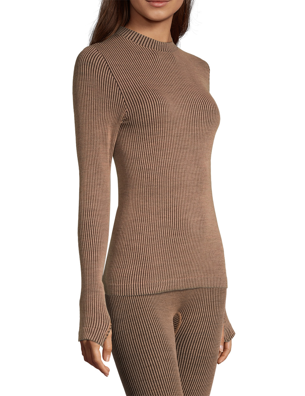 CASALL Футболка длинный рукав WOOL RIB женская Артикул: 19192