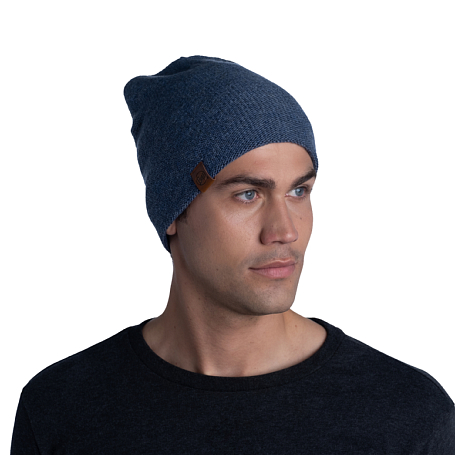 BUFF Шапка KNITTED & FULL FLEECE HAT Night Blue Артикул: 116032.779.10.00