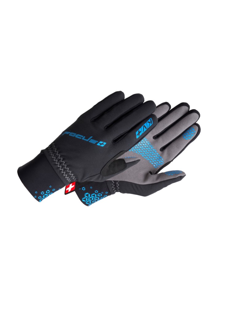 KV+ Лыжные перчатки XC FOCUS Black/Blue Артикул: 21G07.2
