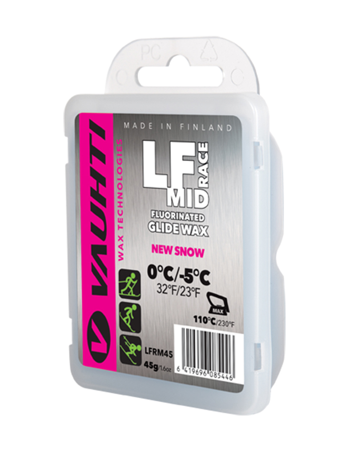 VAUHTI Парафин низкофтористый LF RACE MID (0/-5), 45 г Артикул: 343-LFRM45
