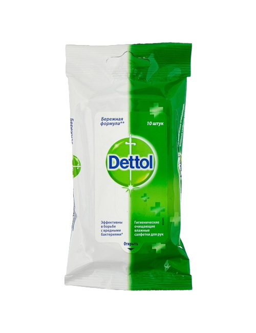 Влажные салфетки Dettol антибактериальные (10 шт.) Артикул: 36109