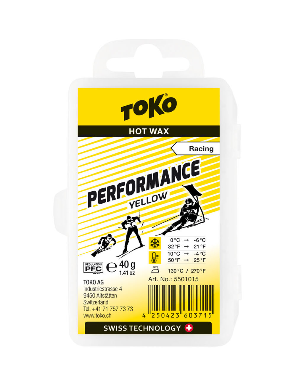 TOKO Парафин TOKO PERFORMANCE YELLOW, 40 г Артикул: 5501015