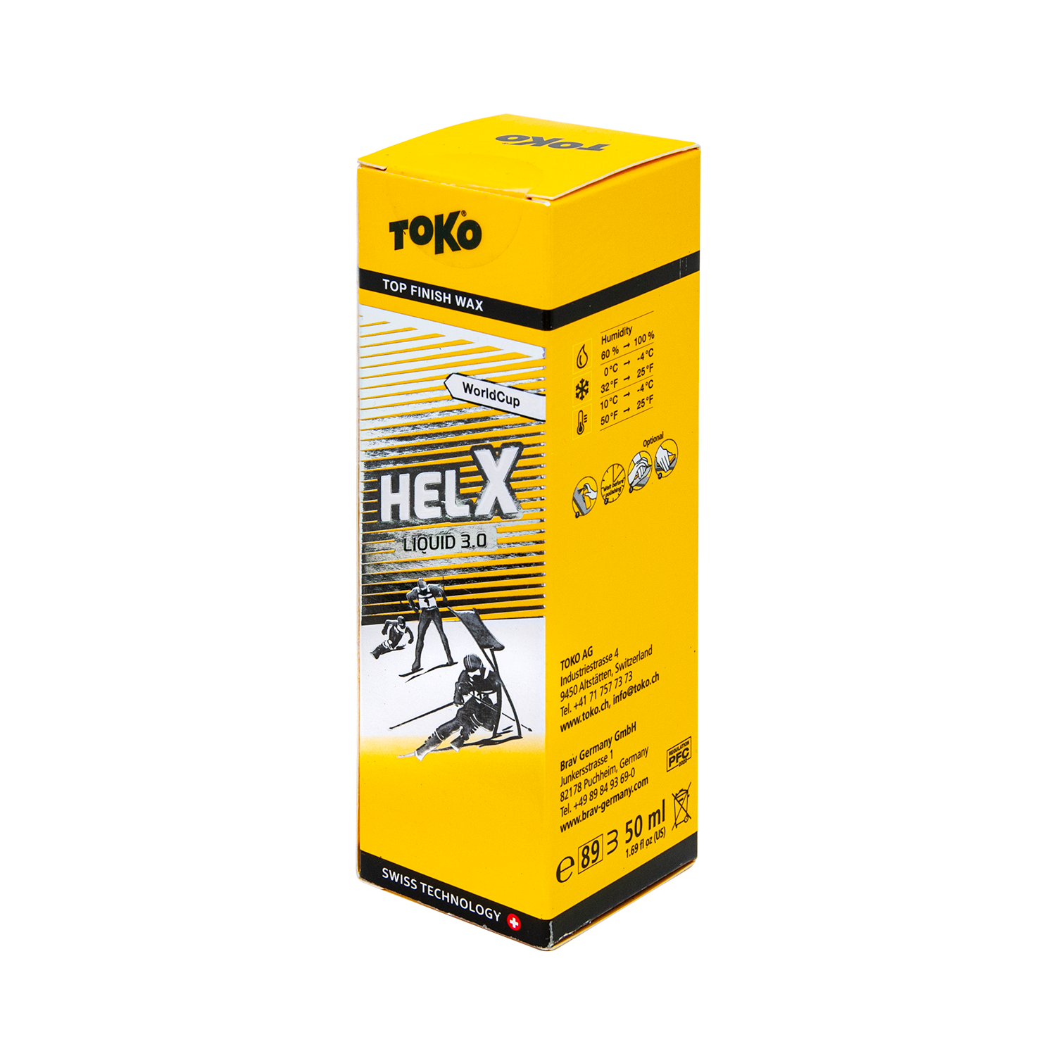 TOKO Ускоритель TOKO HELX LIQUID 3.0 YELLOW 0/-4°C, 50 мл Артикул: 5503004