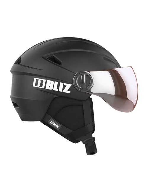 BLIZ Горнолыжный шлем STRIKE VISOR M17 Black Артикул: 55809-10