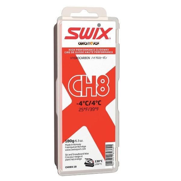 SWIX Парафин SWIX CH8X RED +4/-4 C, 180 г Артикул: CH08X-18