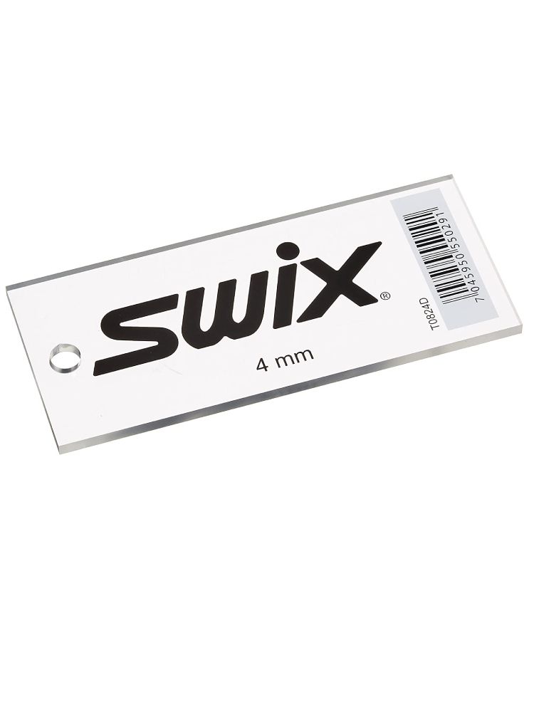 SWIX Скребок SWIX T0824D для лыж, оргстекло 4 мм, в упаковке Артикул: T0824D