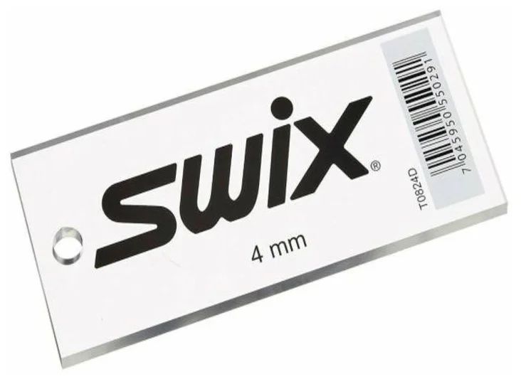 SWIX Скребок SWIX T0824D для лыж, оргстекло 4 мм, в упаковке Артикул: T0824D