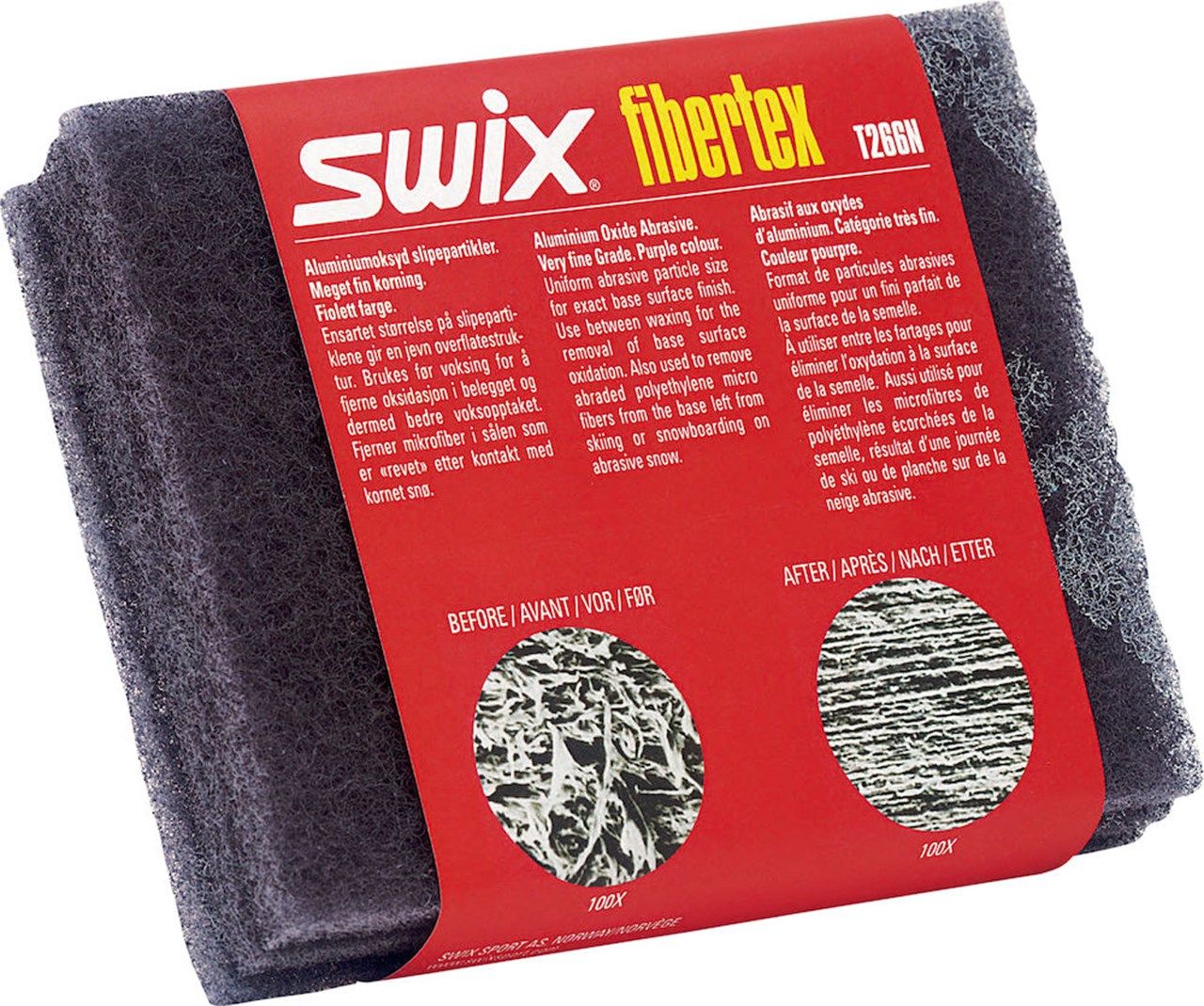 SWIX Фибертекс SWIX FIBERTEX COARSE Violet T0266N, грубый, 3 листа, 110X150 мм Артикул: T0266N