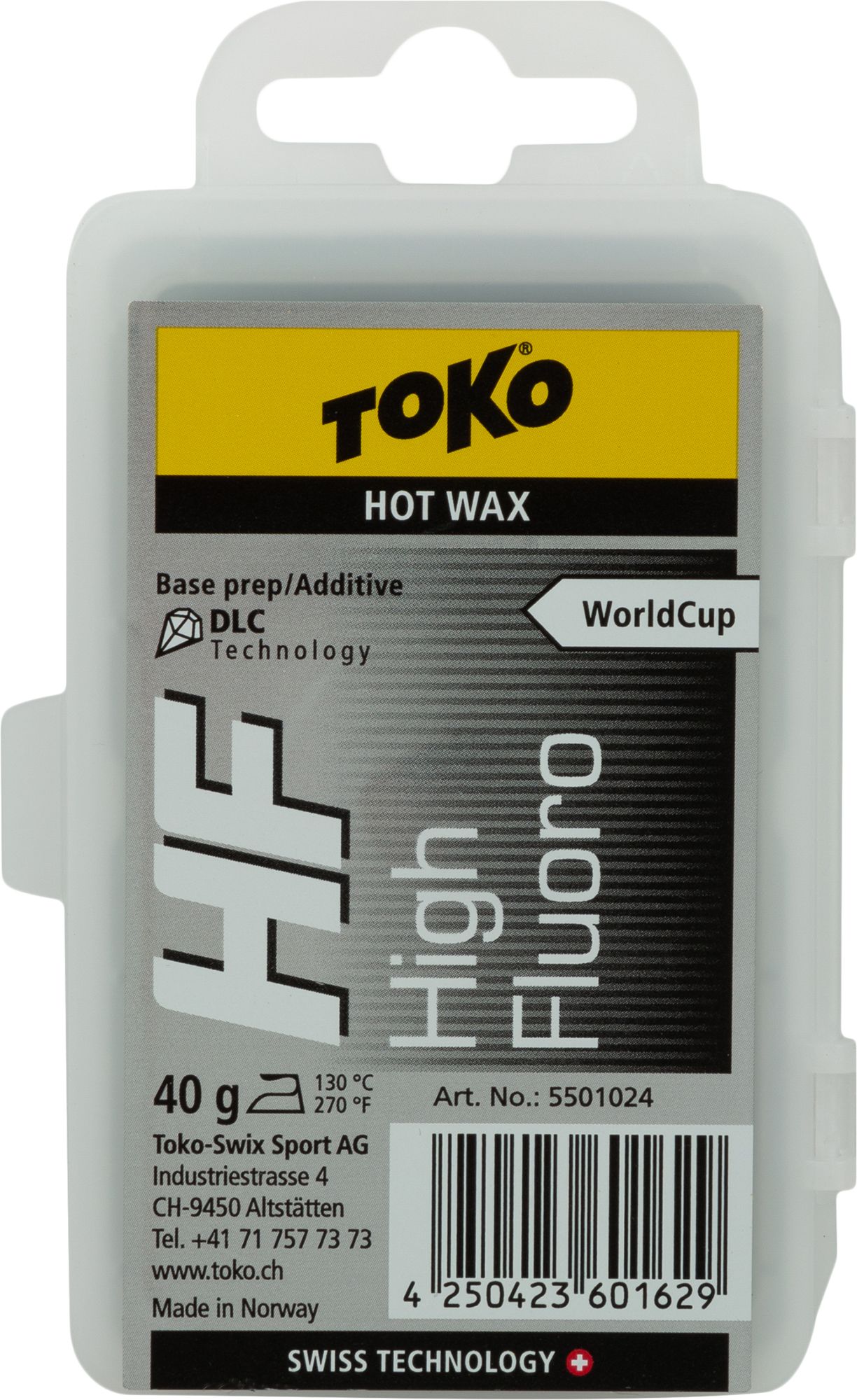 TOKO Парафин TOKO HF WC DLC HOT WAX BLACK, 40 г Артикул: 5501024