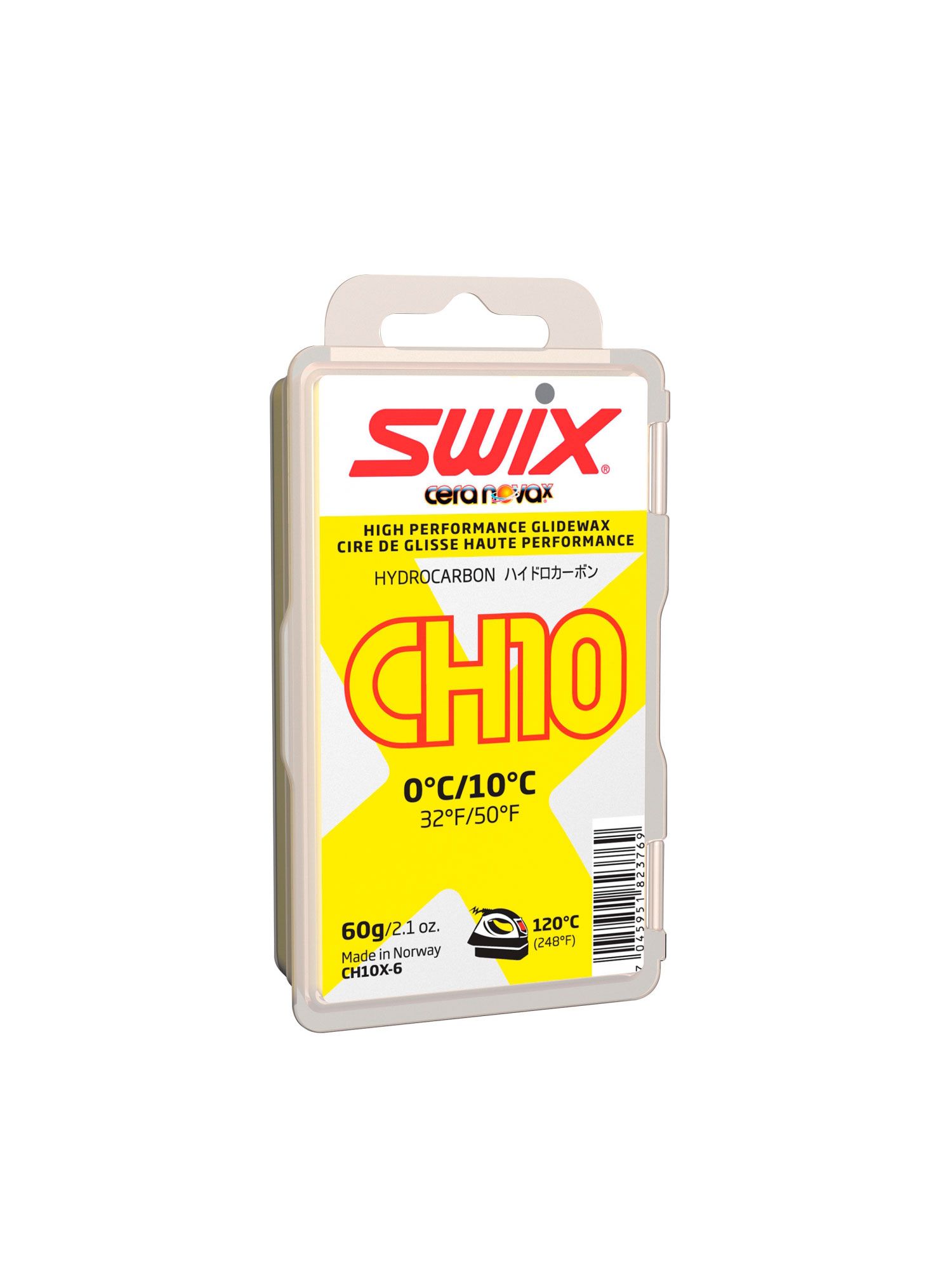 SWIX Парафин SWIX CH10X YELLOW +10/ 0 C, 60 г Артикул: CH10X-6