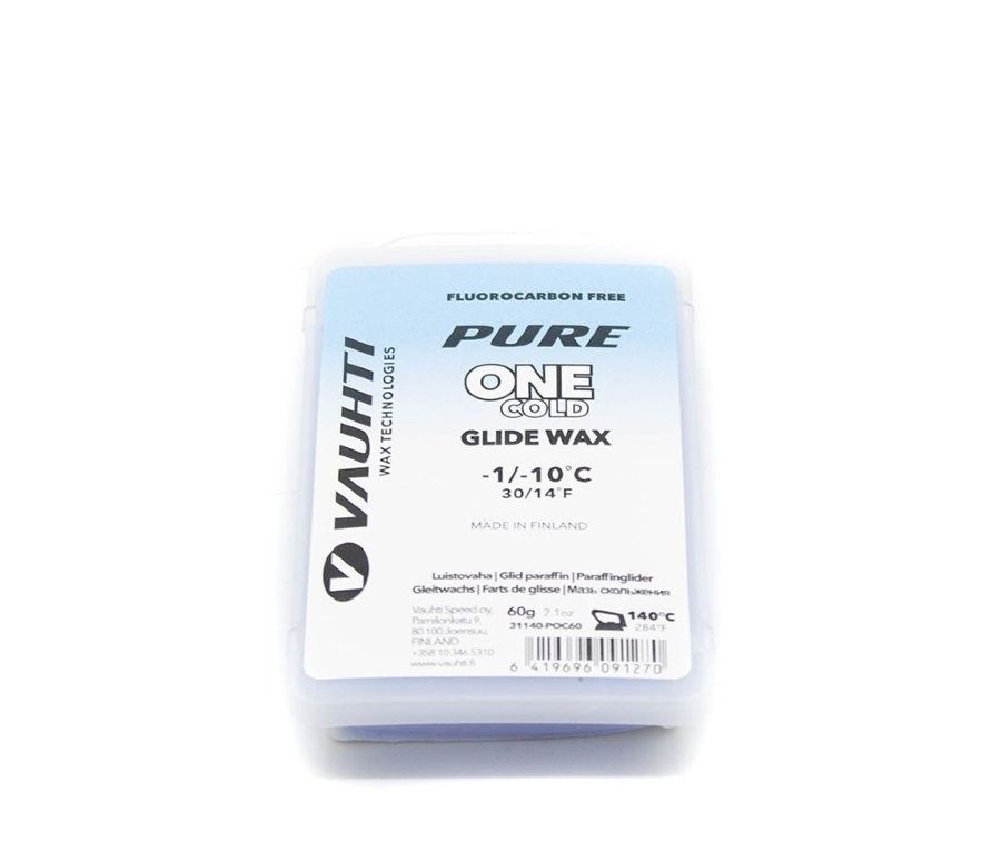 VAUHTI Парафин VAUHTI PURE ONE COLD -1/-10°С, 60 г Артикул: EV31140-POC60