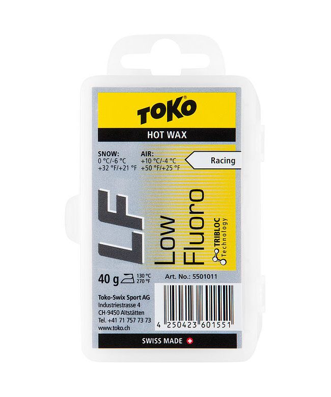 TOKO Парафин TOKO LF TRIBLOC RACING HOT WAX YELLOW, 40 г Артикул: 5501011