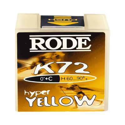 RODE Парафин RODE K72G HF YELLOW 0/+4°C, 50  г, уценка Артикул: K72Gуц