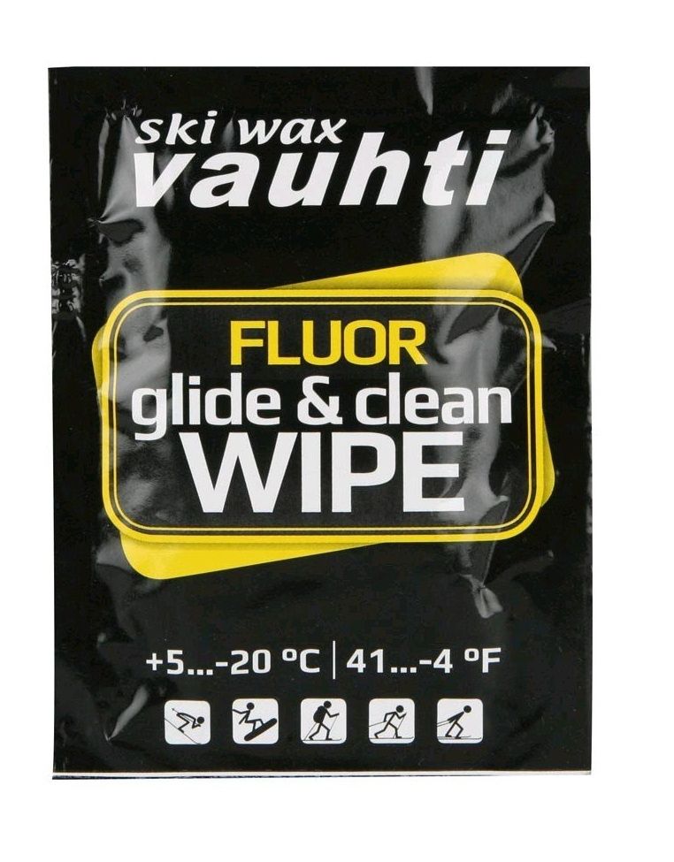 VAUHTI Смывка салфетка фторированная VAUHTI CLEAN & GLIDE WIPE +5/-20 C, 5 штук Артикул: EV41-CG172_5