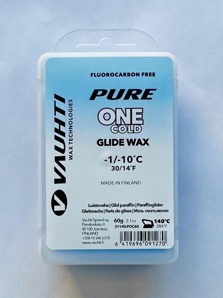 VAUHTI Парафин VAUHTI PURE ONE COLD -1/-10°С, 60 г Артикул: EV31140-POC60