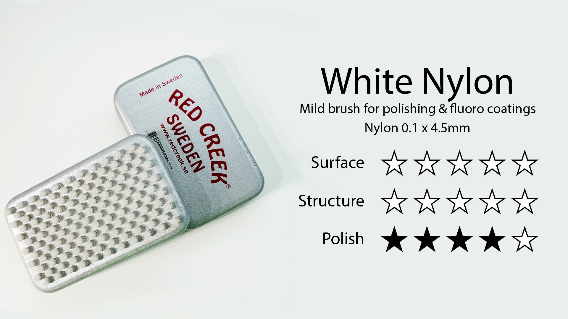 RED CREEK Щетка RED CREEK WHITE FINE NYLON из белого нейлона Артикул: 044RC