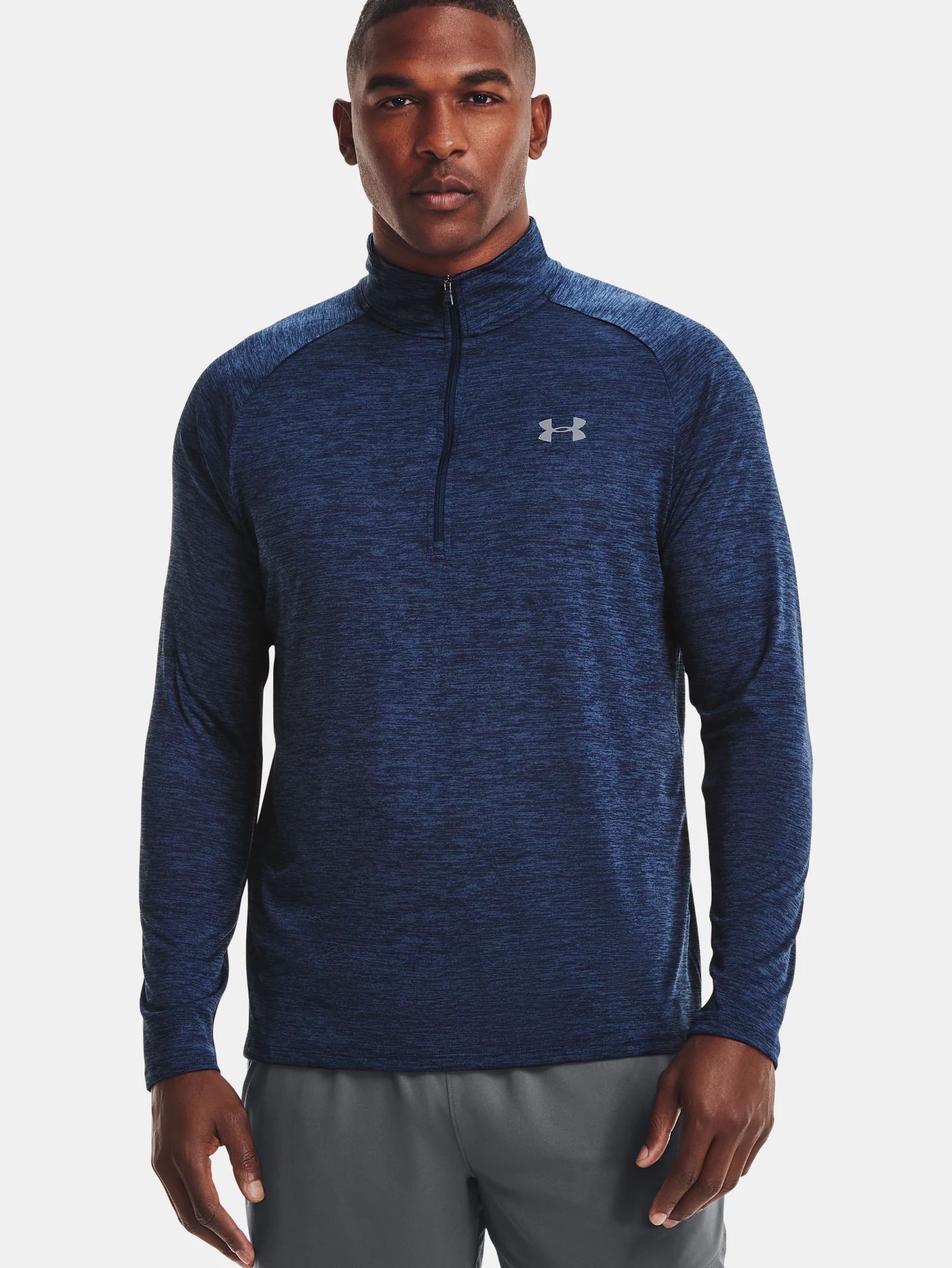 UNDER ARMOUR Футболка TECH 2.0 LS 1/2 ZIP мужская Артикул: 1328495