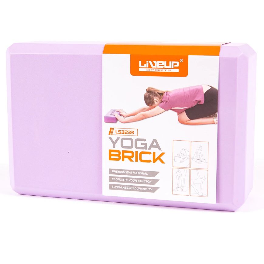 LIVEUP Блок для йоги EVA BRICK Purple Артикул: LS3233A-p