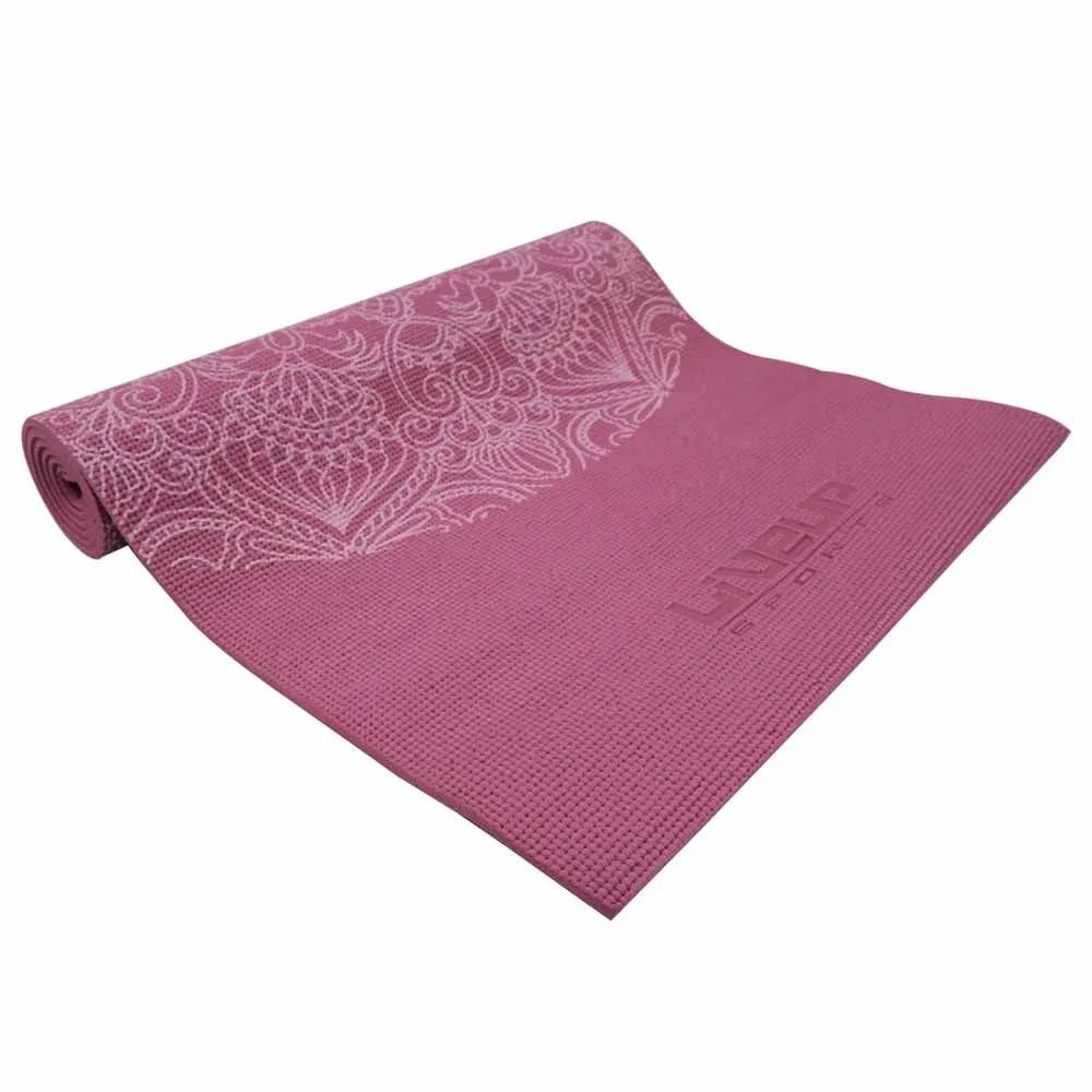 LIVEUP Коврик для йоги PVC Yoga Mat Printed Red 6 мм Артикул: LS3231c-06r