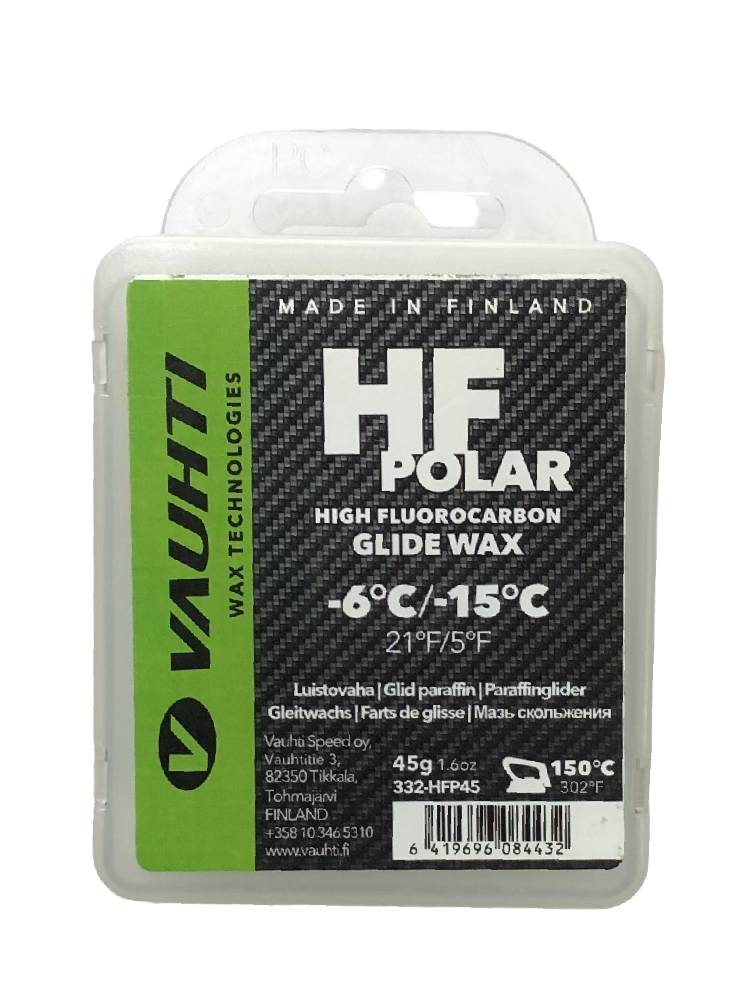 VAUHTI Парафин VAUHTI HF POLAR -6/-15°C, 45 г Артикул: EV332-HFP45