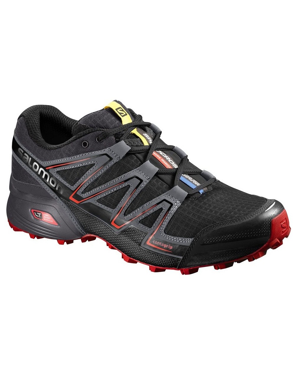 SALOMON Кроссовки SPEEDCROSS VARIO Black/Fiery Red мужские Артикул: L39466200