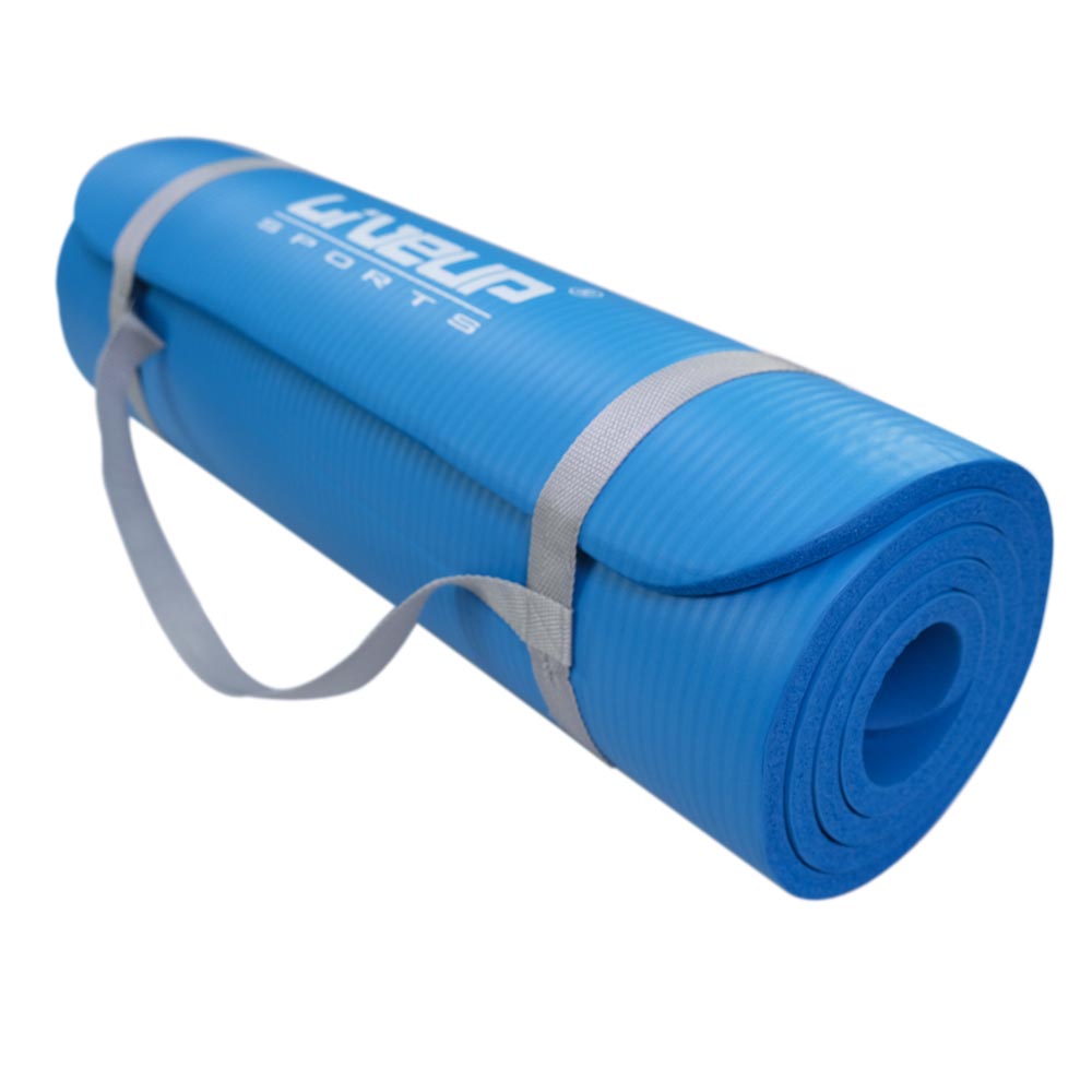 LIVEUP Коврик для тренировок NBR Yoga Mat Blue 12 мм Артикул: LS3257-b