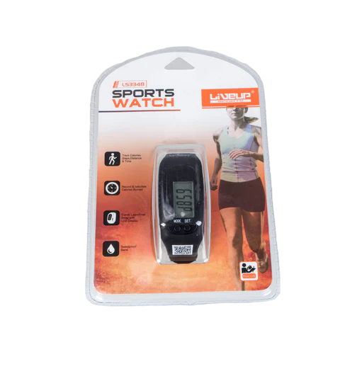 LIVEUP Электронные наручные часы-шагомер SPORTS WATCH Артикул: LS3348-Bl