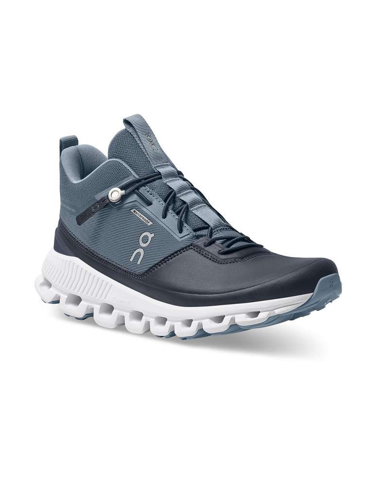 ON Кроссовки CLOUD HI WATERPROOF Dust / Navy женские Артикул: 000028.99167