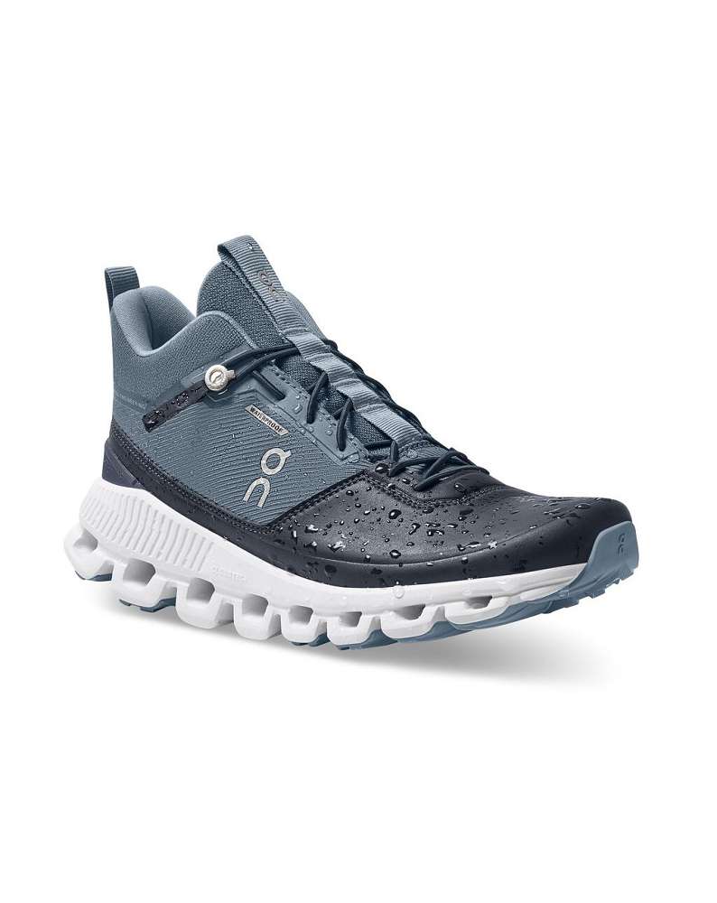 ON Кроссовки CLOUD HI WATERPROOF Dust / Navy женские Артикул: 000028.99167