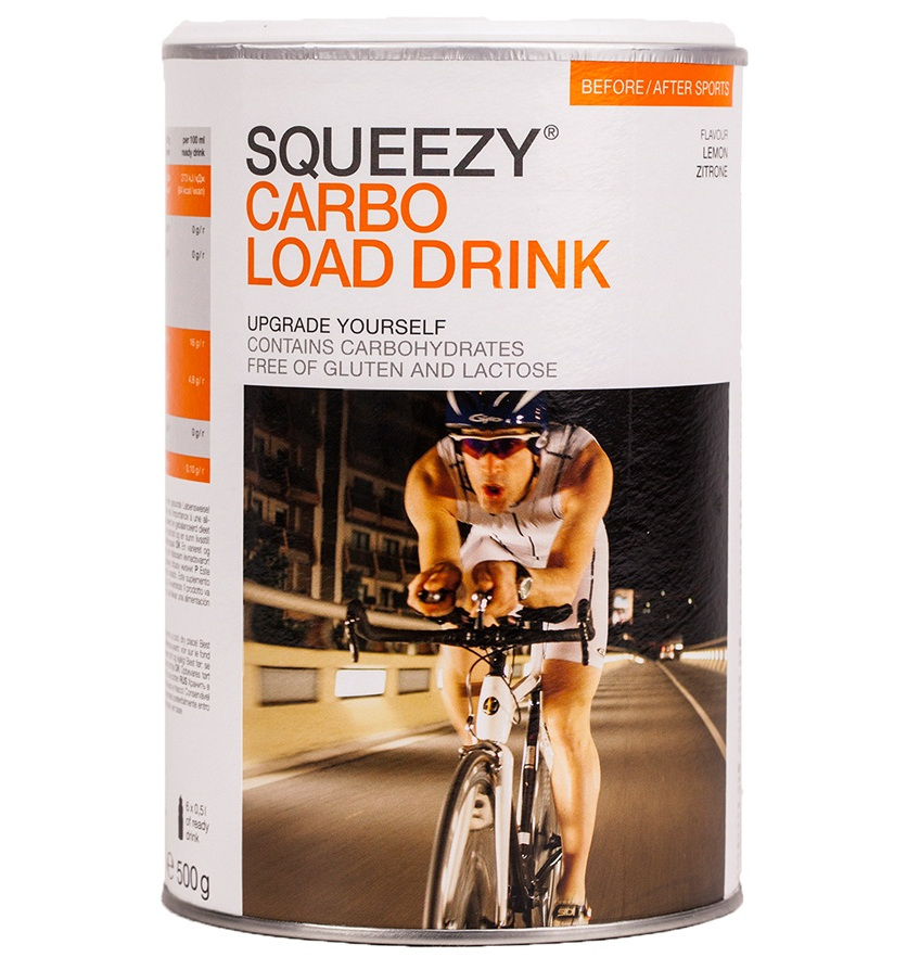 SQUEEZY Напиток углеводный CARBO LOAD DRINK лимон, 500 г Артикул: PU0005