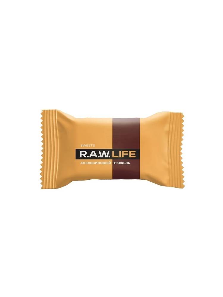 R.A.W LIFE Конфета "Апельсиновый трюфель" Артикул: RAWLIFE-21