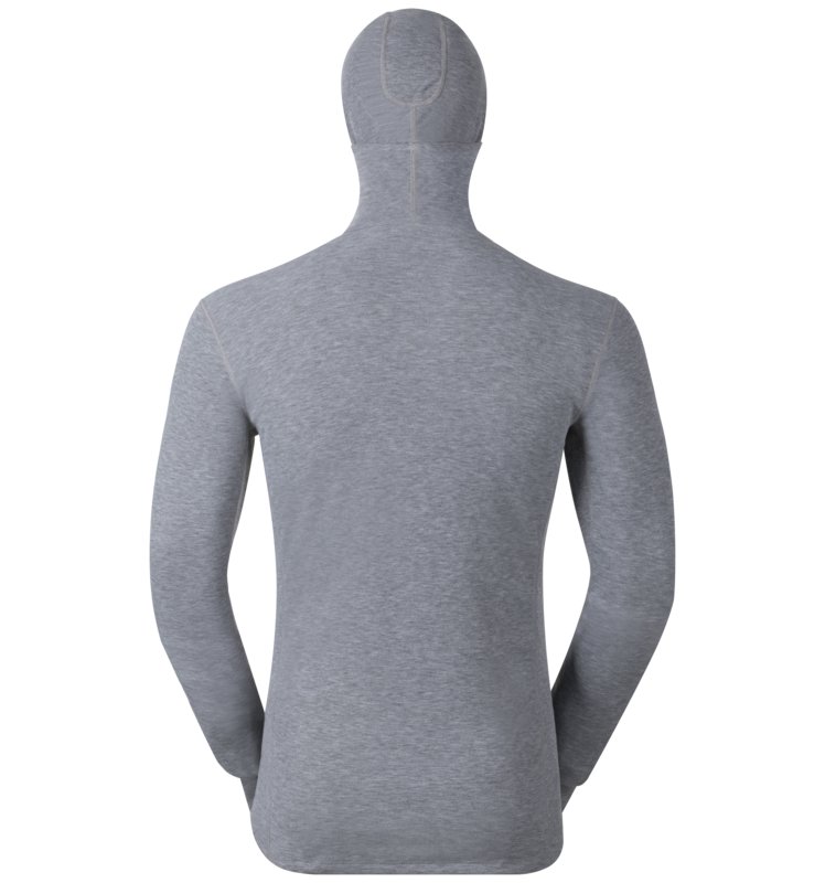 ODLO Футболка длинный рукав с капюшоном и маской WARM мужская Артикул: 152072