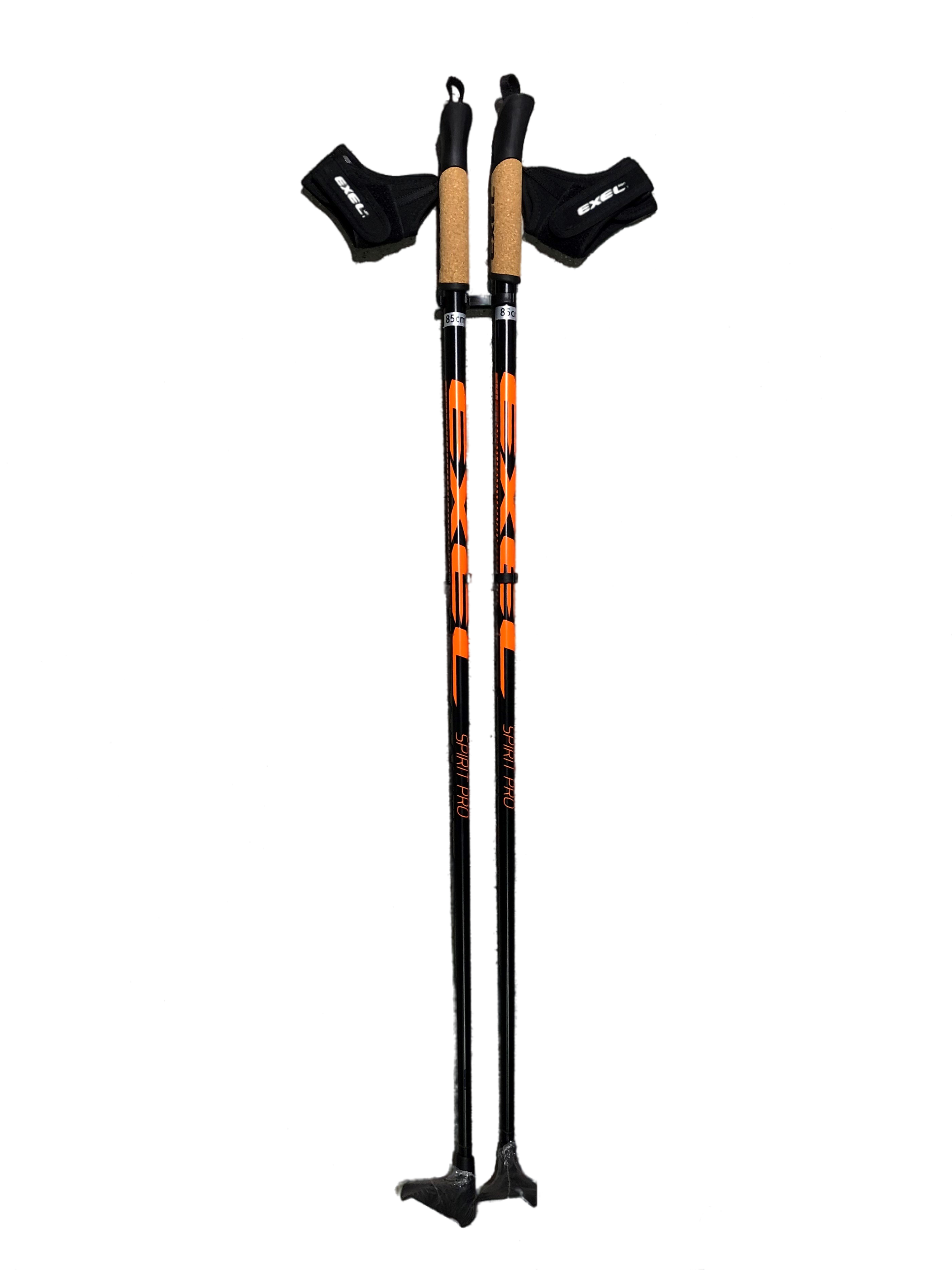 EXEL Лыжные палки SPIRIT PRO JR BLACK/ORANGE Артикул: XCS16031