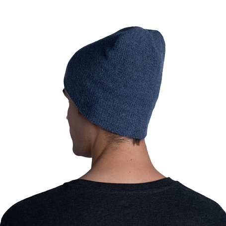 BUFF Шапка KNITTED & FULL FLEECE HAT Night Blue Артикул: 116032.779.10.00