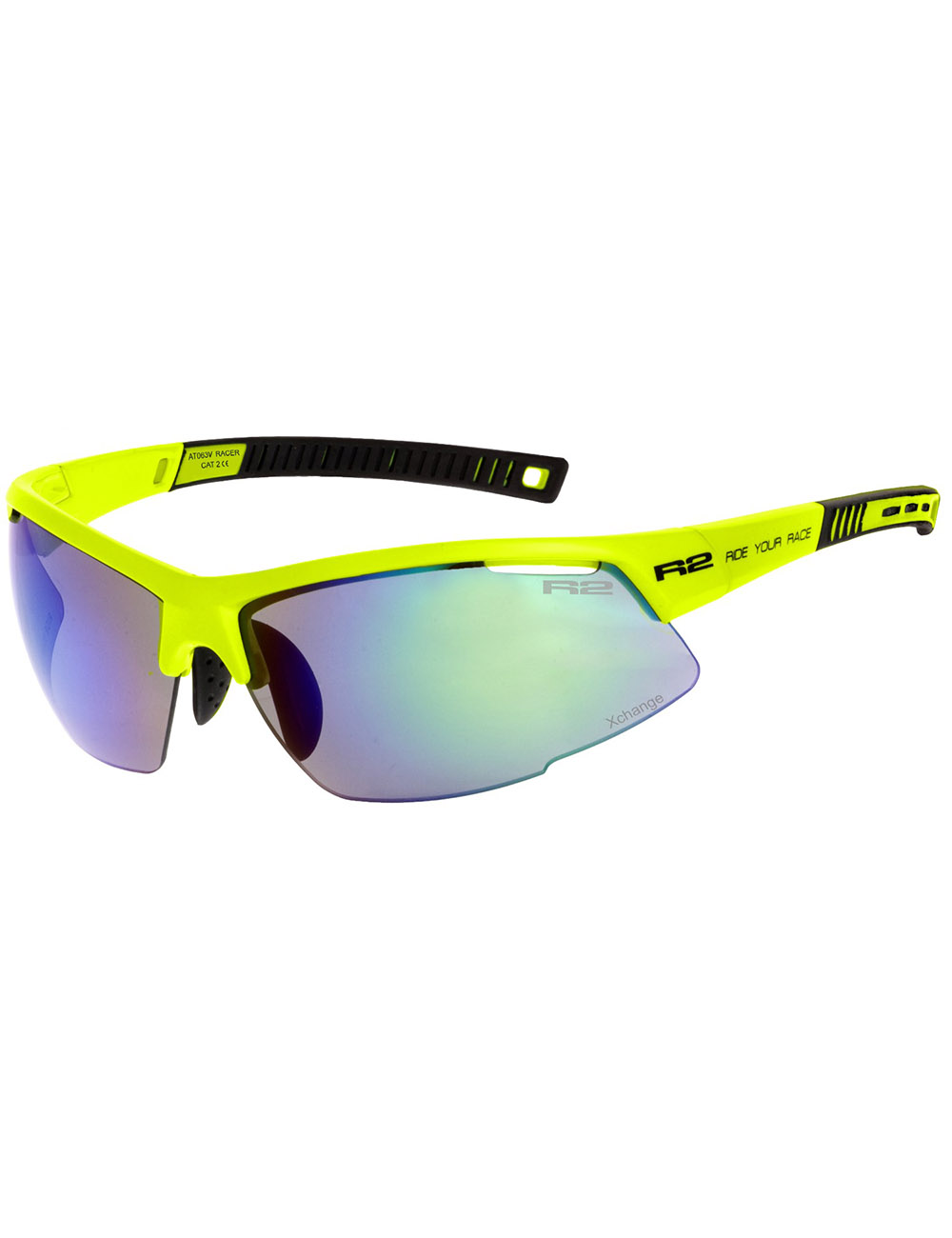 R2 Спортивные очки RACER Yellow / Green Артикул: AT063V