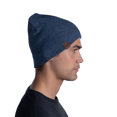 BUFF Шапка KNITTED & FULL FLEECE HAT Night Blue Артикул: 116032.779.10.00