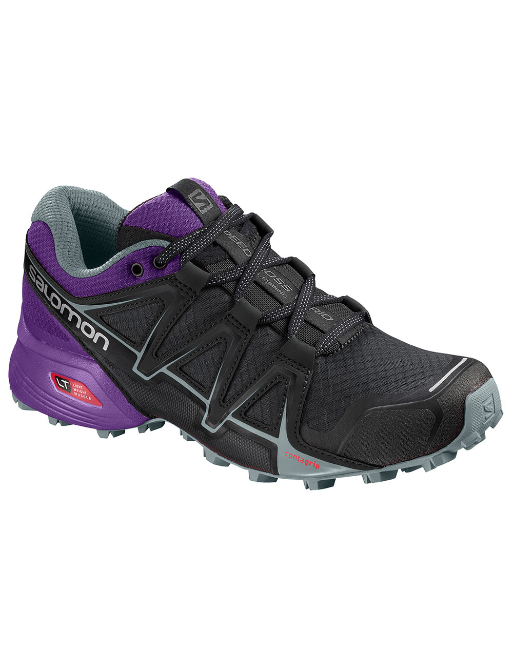 SALOMON Кроссовки SPEEDCROSS VARIO 2 W Black/Acai женские Артикул: L40610700