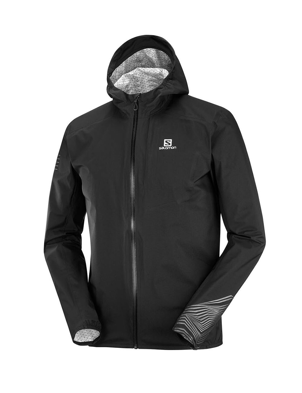 SALOMON Куртка BONATTI WP Black/Reflective мужская, артикул LC1372100, цвет черный, характеристики, | SKIMIR