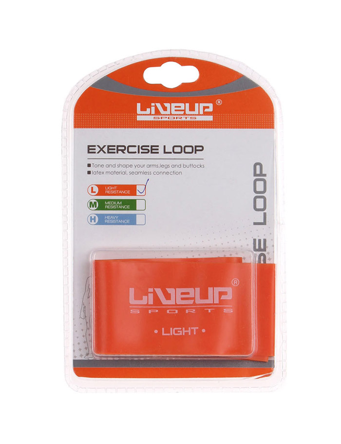 LIVEUP Фитнес-резинка LATEX LOOP LIGHT Orange 50 см Артикул: LS3650-500Lo