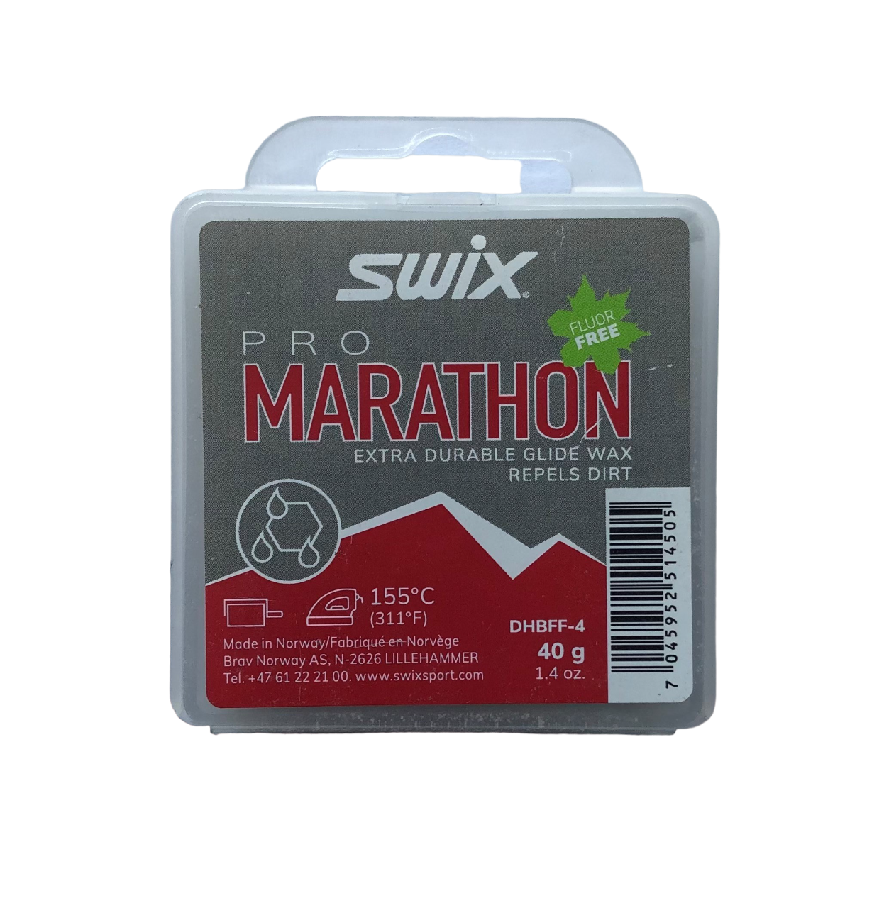 SWIX Парафин SWIX DHBFF MARATHON BLACK, 40 г Артикул: DHBFF-4