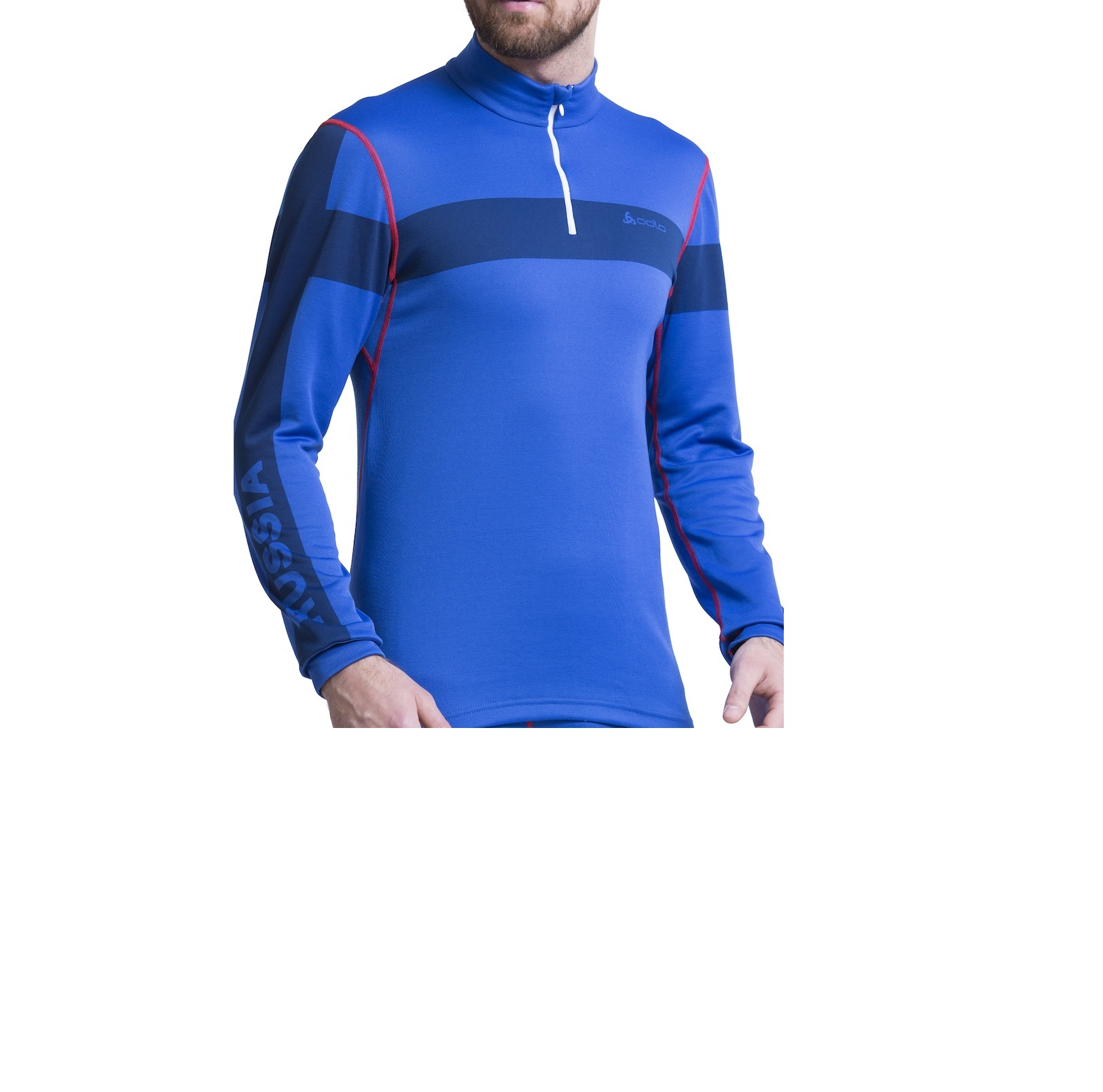 ODLO Футболка длинный рукав и воротник-стойка WARM RUSSIA мужская ...