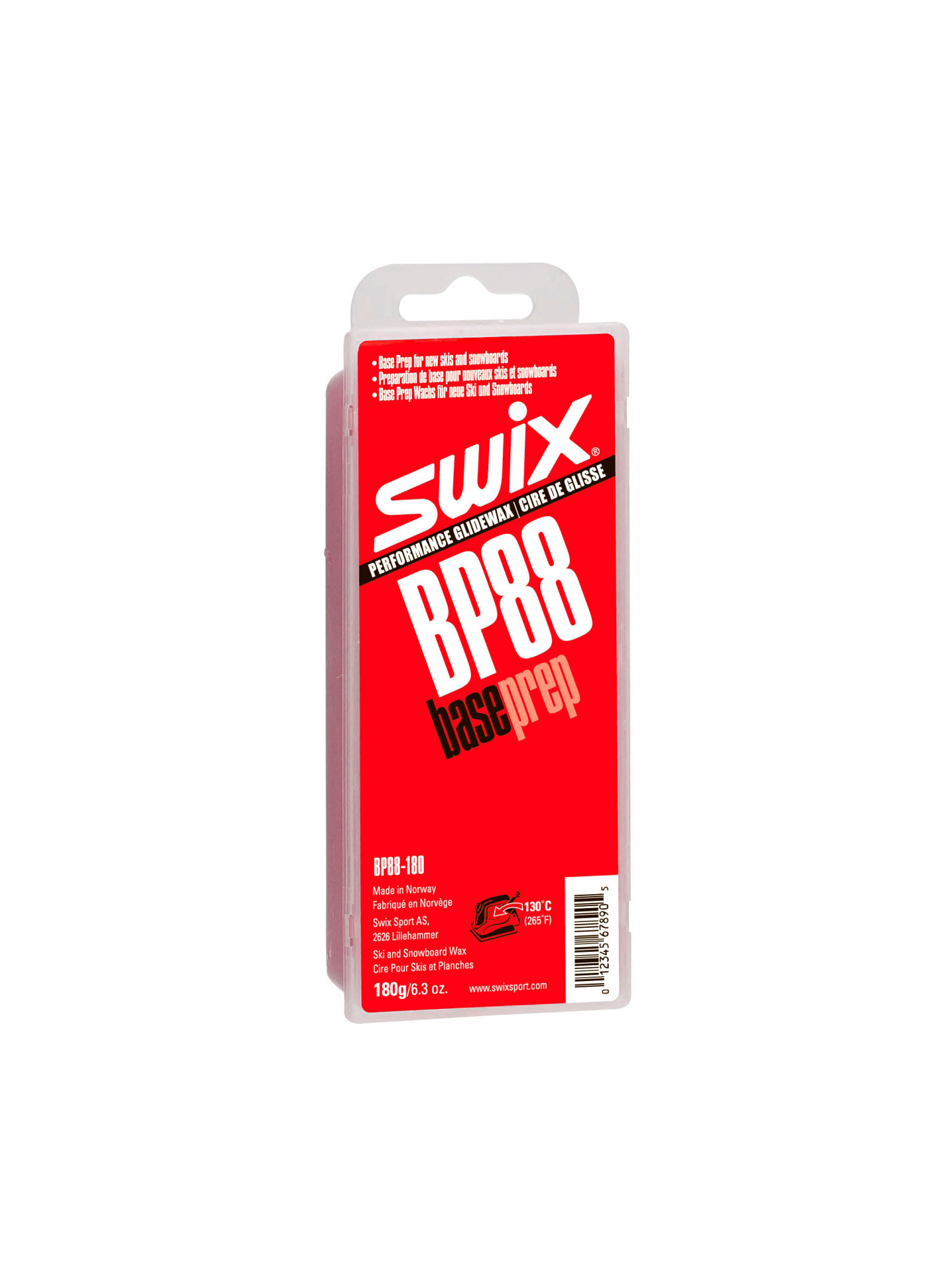 SWIX Парафин базовый универсальный SWIX BP88 BASE PREP, 180 г Артикул: BP088-180