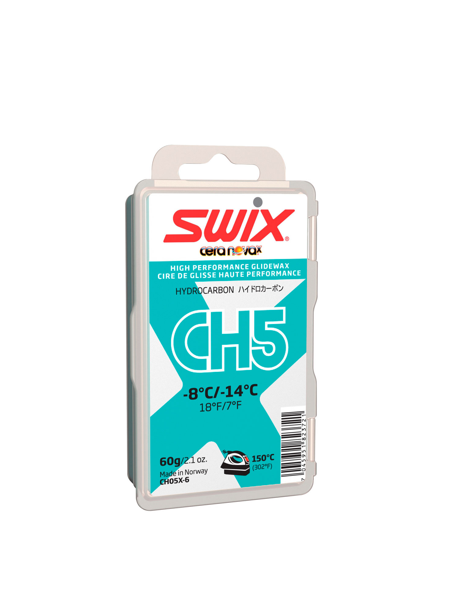 SWIX Мазь скольжения CH5X TURQUOISE (-8...-14), 60 г Артикул: CH05X-6