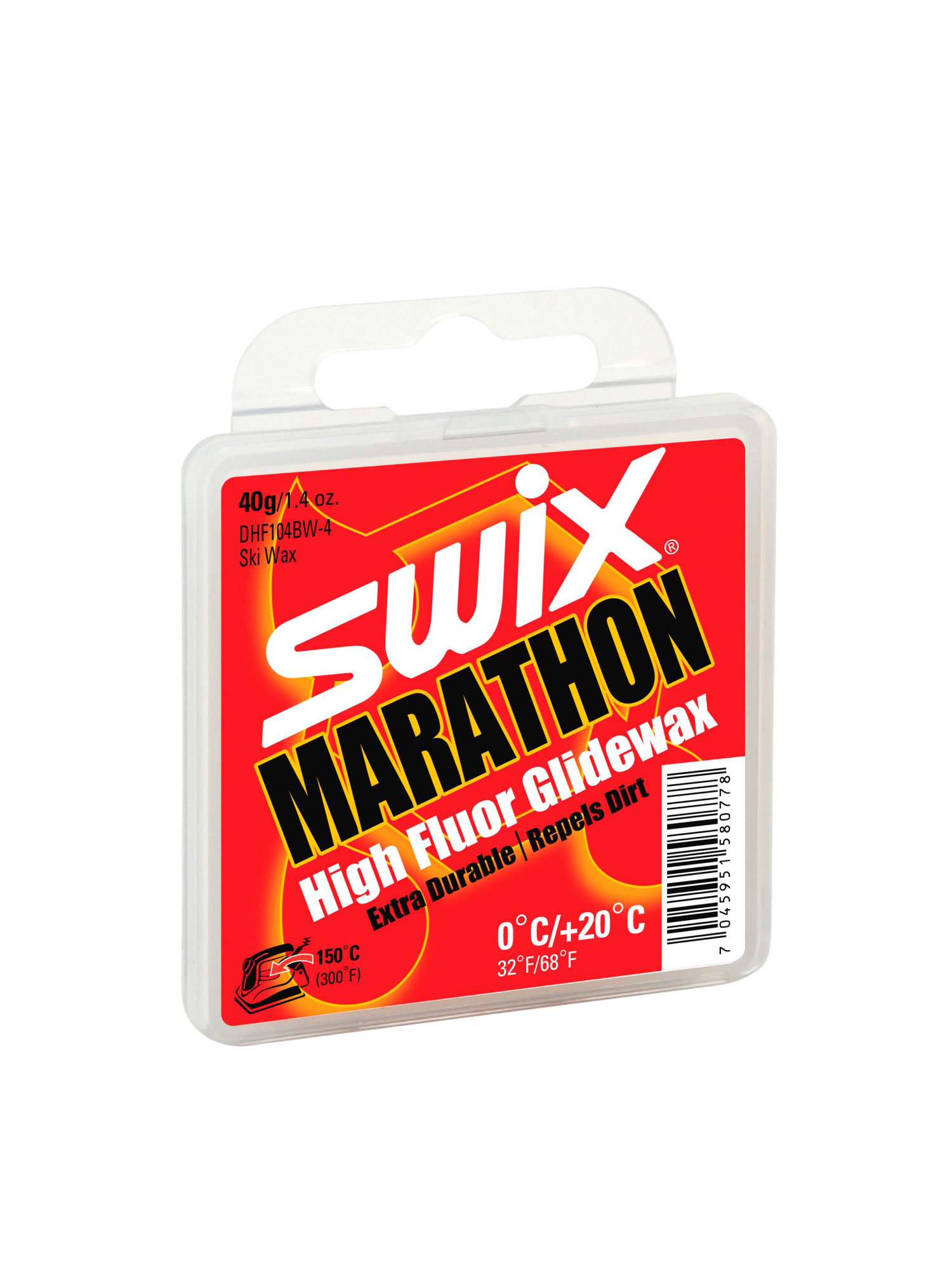 SWIX Мазь скольжения DHF104BW WHITE MARATHON (0...+20), 40 г Артикул: DHF104BW-4