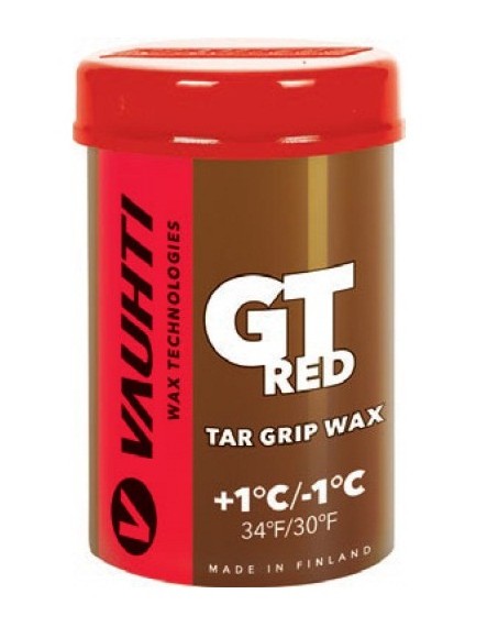 VAUHTI Мазь держания смоляная VAUHTI GT RED +1/-1°C, 45 г Артикул: EV367-GTR