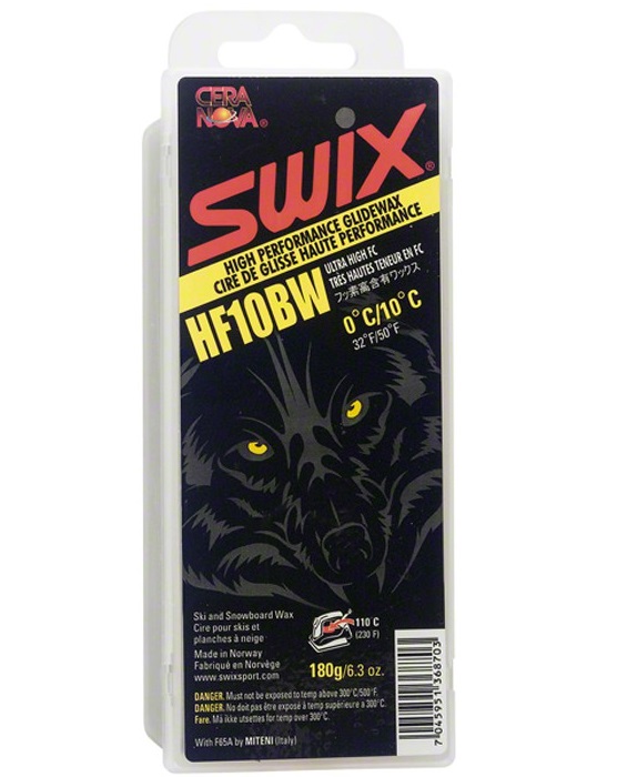 SWIX Мазь скольжения HF10BW BLACK (0...+10), 180 г Артикул: HF010BW-18