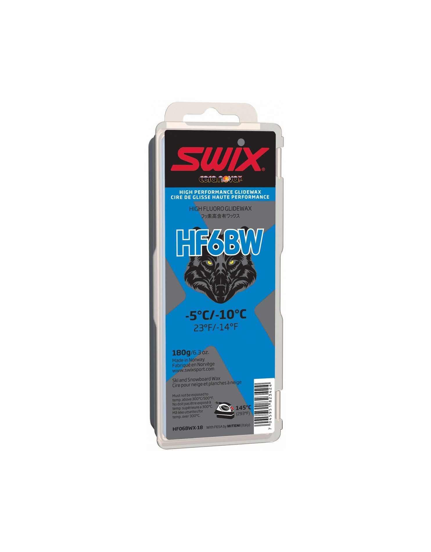 SWIX Мазь скольжения HF6BWX BLACK (-5...-10), 180 г Артикул: HF06BWX-18